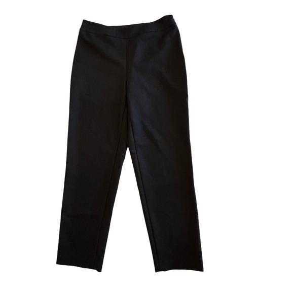 Magaschoni Pants Cropped Black Women's Size 4 Stretch Side Zip - Picture 4 of 11